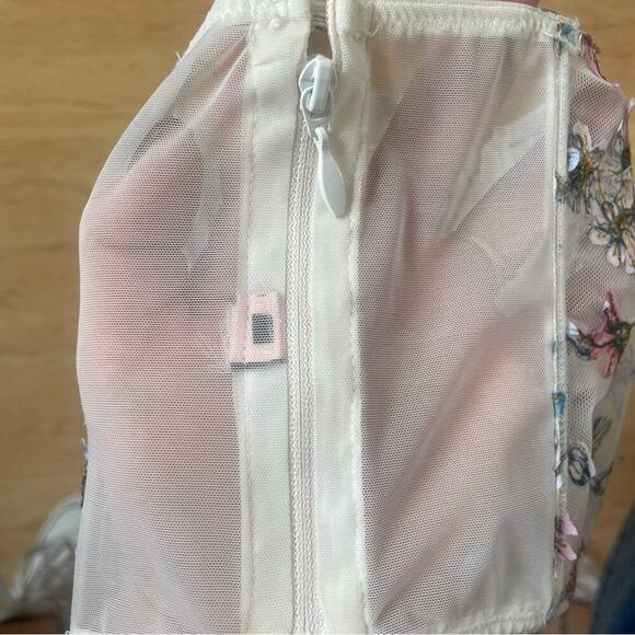 Victoria’s Secret Dream Angels Corset Multicolored Florals & White Lace Trim - Picture 9 of 9